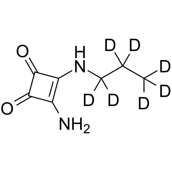 3-Amino-4-(propylamino)-3-cyclobutene-1,2-dione-d7 picture