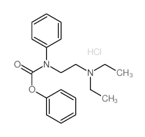 Carbanilic acid, N-(2-(diethylamino)ethyl)-, phenyl ester, monohydrochloride (8CI)结构式