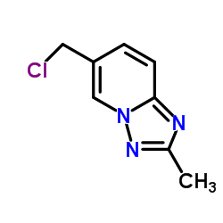 6-(chloromethyl)-2-methyl-[1,2,4]triazolo[1,5-a]pyridine structure