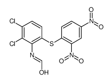 N-[2,3-dichloro-6-(2,4-dinitrophenyl)sulfanylphenyl]formamide Structure