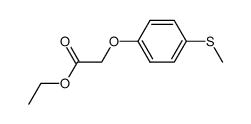 ethyl 2-(4-methylsulfanylphenoxy)acetate结构式