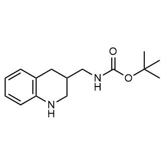 tert-Butyl ((1,2,3,4-tetrahydroquinolin-3-yl)methyl)carbamate Structure