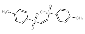 Benzene,1,1'-[(1E)-1,2-ethenediylbis(sulfonyl)]bis[4-methyl- Structure