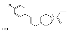 1-[3-[(E)-3-(4-chlorophenyl)prop-2-enyl]-8-aza-3-azoniabicyclo[3.2.1]octan-8-yl]propan-1-one,chloride结构式