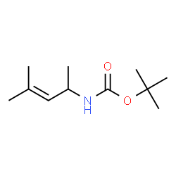 Carbamic acid, (1,3-dimethyl-2-butenyl)-, 1,1-dimethylethyl ester (9CI) Structure