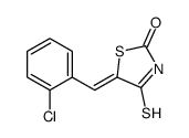 5-[(2-chlorophenyl)methylidene]-4-sulfanylidene-1,3-thiazolidin-2-one结构式