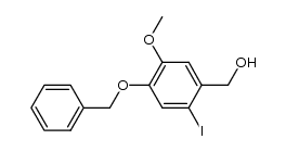 (4-benzyloxy-2-iodo-5-methoxyphenyl)methanol结构式