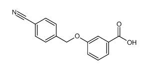 3-(4-cyanobenzyloxy)benzoic acid Structure