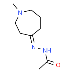 Acetic acid,(hexahydro-1-methyl-4H-azepin-4-ylidene)hydrazide (9CI) Structure