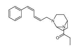 8-Propionyl-3-(5-phenyl-2,4-pentadienyl)-3,8-diazabicyclo[3.2.1]octane Structure