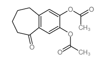 (9-acetyloxy-6-oxo-10-bicyclo[5.4.0]undeca-7,9,11-trienyl) acetate structure