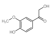 Ethanone, 2-hydroxy-1-(4-hydroxy-3-methoxyphenyl)- (9CI) structure