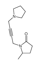 1-[4-(Pyrrolidin-1-yl)-2-butynyl]-5-methyl-2-pyrrolidone结构式