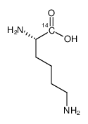 l-lysine, [14c(u)]结构式