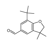 (7-tert-butyl-2,3-dihydro-3,3-dimethylbenzo[b]furan-5-yl)carboxaldehyde结构式