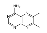 4-Pteridinamine,6,7-dimethyl-(9CI) Structure