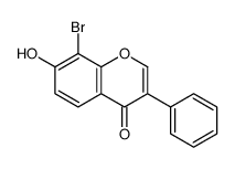 8-bromo-7-hydroxy-3-phenylchromen-4-one结构式