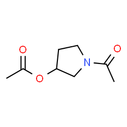 3-Pyrrolidinol, 1-acetyl-, acetate (ester) (9CI)结构式