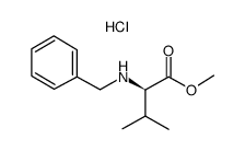 (R)-METHYL 2-(BENZYLAMINO)-3-METHYLBUTANOATE HYDROCHLORIDE structure