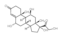 Pregn-4-ene-3,20-dione,6,11,17,21-tetrahydroxy-, (6a,11b)- (9CI) structure