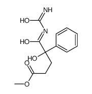 methyl 5-(carbamoylamino)-4-hydroxy-5-oxo-4-phenylpentanoate Structure