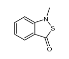 1-methyl-2,1-benzisothiazoline-3(1H)-one Structure