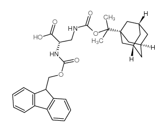 fmoc-dap(adpoc)-oh Structure