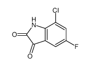 7-Chloro-5-fluoroindoline-2,3-dione structure