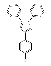 1H-Pyrazole,3-(4-chlorophenyl)-1,5-diphenyl- Structure