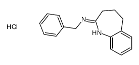 N-benzyl-2-azabicyclo[5.4.0]undeca-2,7,9,11-tetraen-3-amine hydrochlor ide结构式