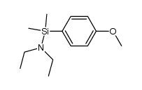 (N,N-diethylamino)-p-methoxyphenyldimethylsilane结构式