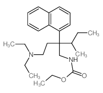 Carbamic acid, [2-[2-(diethylamino)ethyl]-3-methyl-2-(1-naphthyl)pentyl]-, ethyl ester (8CI) picture