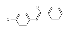 methyl N-(4-chlorophenyl)benzimidate Structure