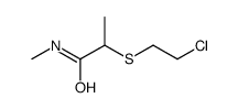 2-[(2-chloroethyl)thio]-N-methylpropionamide picture