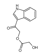 [2-(1H-indol-3-yl)-2-oxoethyl] 2-hydroxyacetate结构式