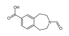 3-FORMYL-2,3,4,5-TETRAHYDRO-1H-BENZO[D]AZEPINE-7-CARBOXYLIC ACID Structure