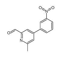 6-Methyl-4-(3-nitrophenyl)-2-pyridinecarboxaldehyde结构式