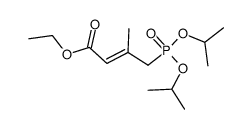 diisopropyl (2ξ)-(3-carboethoxy-2-methyl-2-propenyl)phosphonate结构式