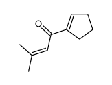 1-(cyclopenten-1-yl)-3-methylbut-2-en-1-one Structure