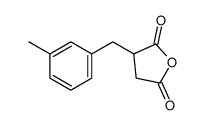 3-[(3-methylphenyl)methyl]oxolane-2,5-dione结构式