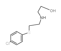 2-[2-(4-chlorophenyl)sulfanylethylamino]ethanol结构式