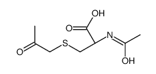 (2R)-2-acetamido-3-(2-oxopropylsulfanyl)propanoic acid结构式