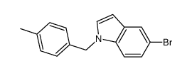 5-bromo-1-(4-methylbenzyl)-1H-indole结构式