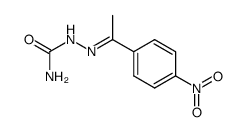 4-nitroacetophenone semicarbazone Structure