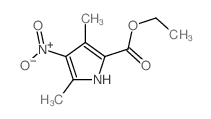 1H-Pyrrole-2-carboxylicacid, 3,5-dimethyl-4-nitro-, ethyl ester结构式