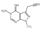 2-(4-amino-5-imino-9-methyl-2,4,8,9-tetrazabicyclo[4.3.0]nona-2,7,10-trien-7-yl)acetonitrile picture