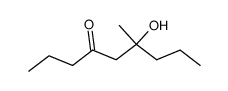 6-hydroxy-6-methyl-nonan-4-one Structure