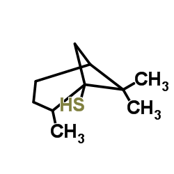 4,6,6-trimethylbicyclo[3.1.1]heptane-5-thiol structure