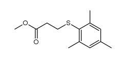 3-(2,4,6-trimethylphenyl)-sulfanyl-propionic acid methyl ester Structure