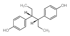 Phenol,4,4'-[(1R,2R)-1,2-diethyl-1,2-ethanediyl]bis-, rel- structure